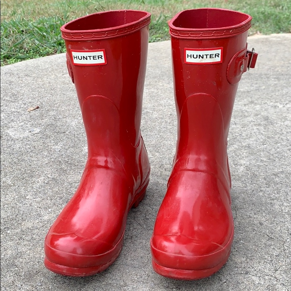 Hunter original short gloss rain boot